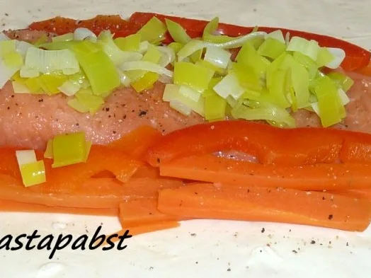 Lachs im Päckchen mit Zitronenreis - Rezept - Bild Nr. 2