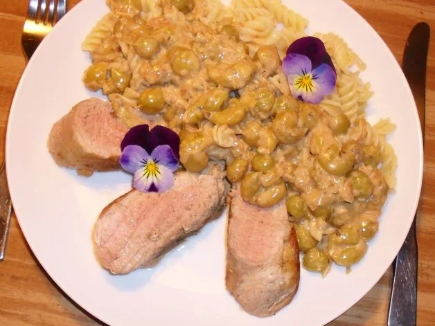 Schweinefilet an Stachelbeersauce - Rezept