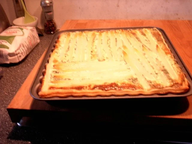 Kartoffel- Spargel- Tarte - Rezept