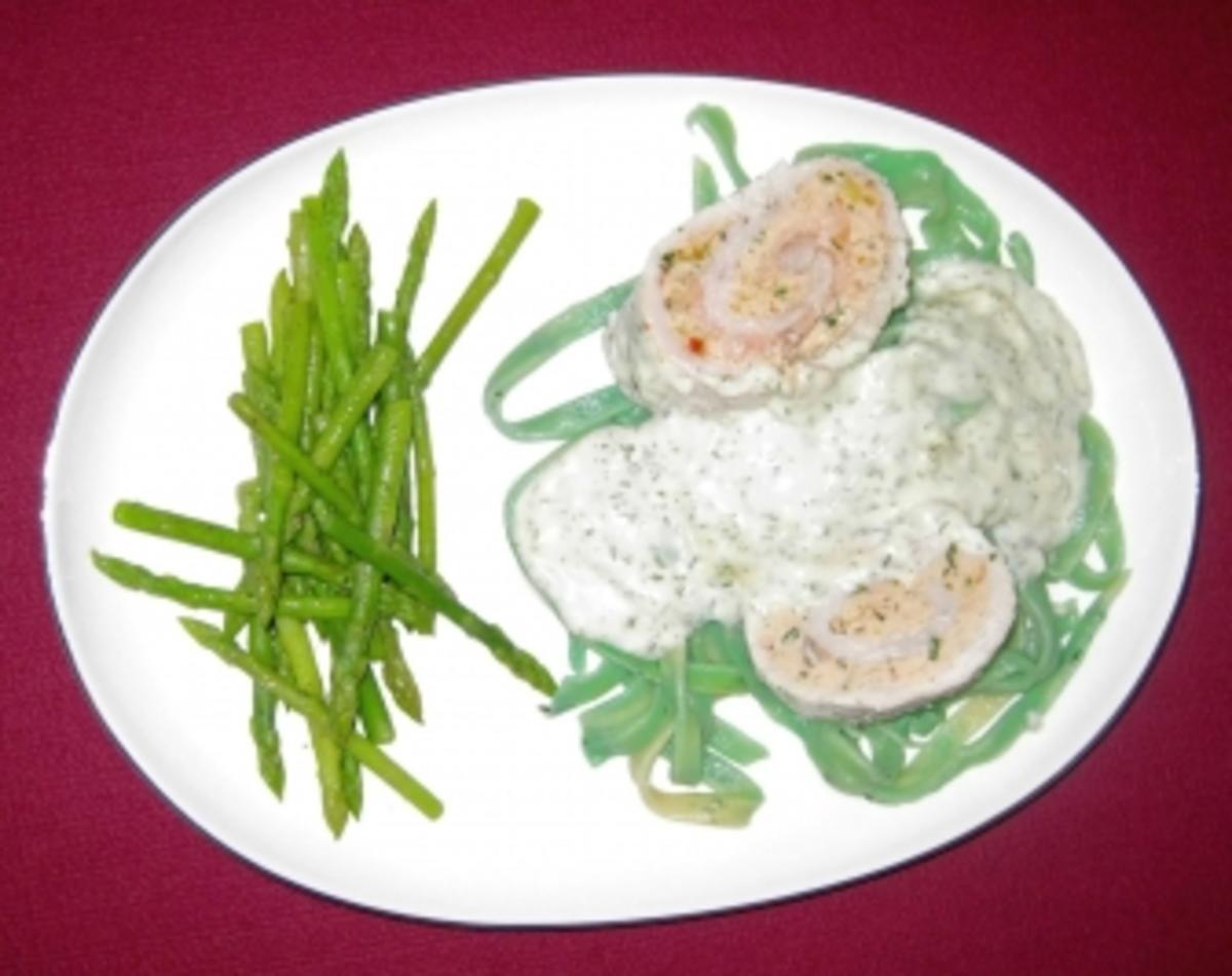 Pute trifft Lachs im Grünen - Rezept mit Bild - kochbar.de