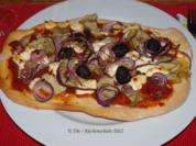 Pizza mit Artischocken und Mailänder Salami - Rezept