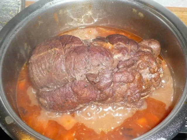 Rezept: Spießbraten mit Nudeln + Vielläppcher-Salat Spießbraten mit Nudeln + Vielläppcher-Salat - Rezept