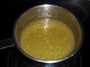 Rhabarberkompott auf Sahnecreme - Rezept