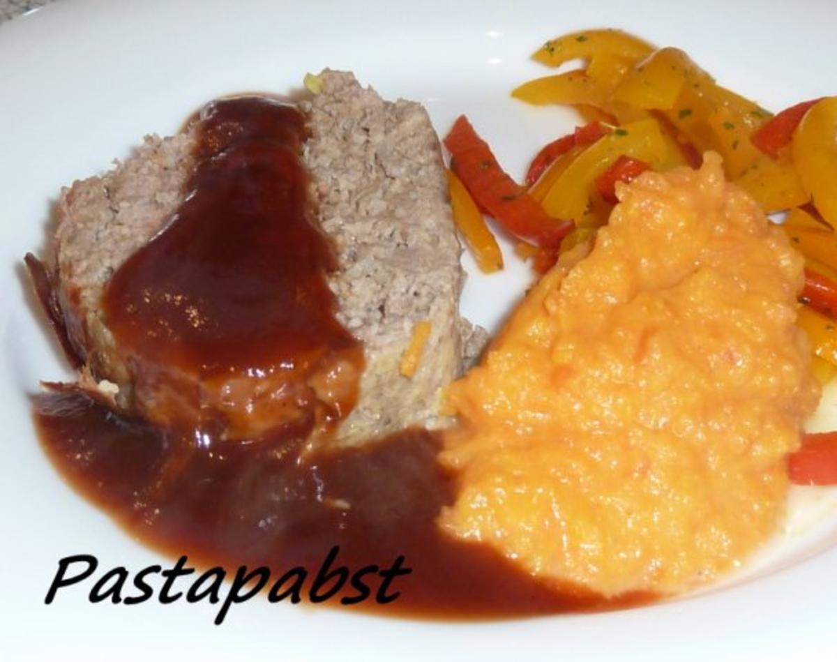 BBQ Hackbraten mit selbstgemachter BBQ Sauce - Rezept