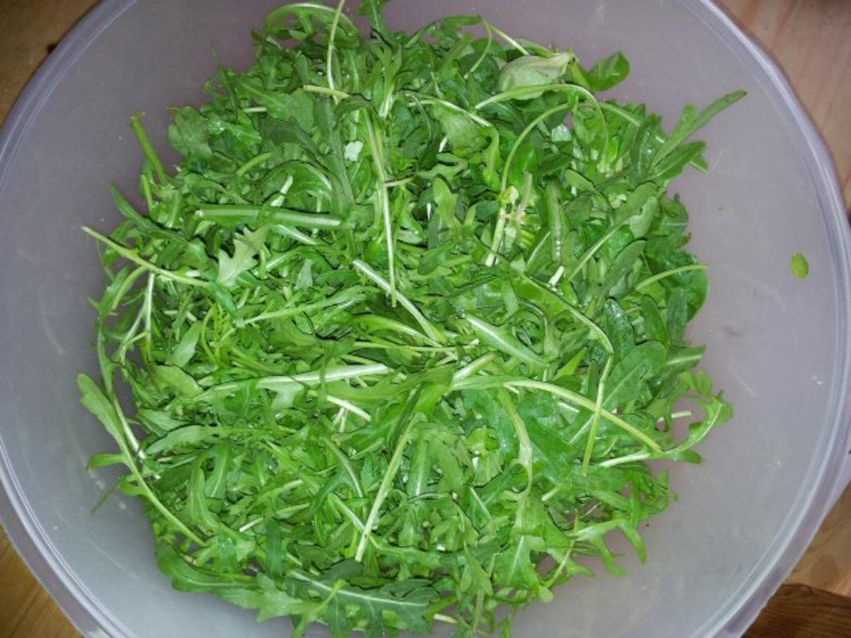 Rucola-Feldsalat mit Bacon - Rezept - Bild Nr. 4