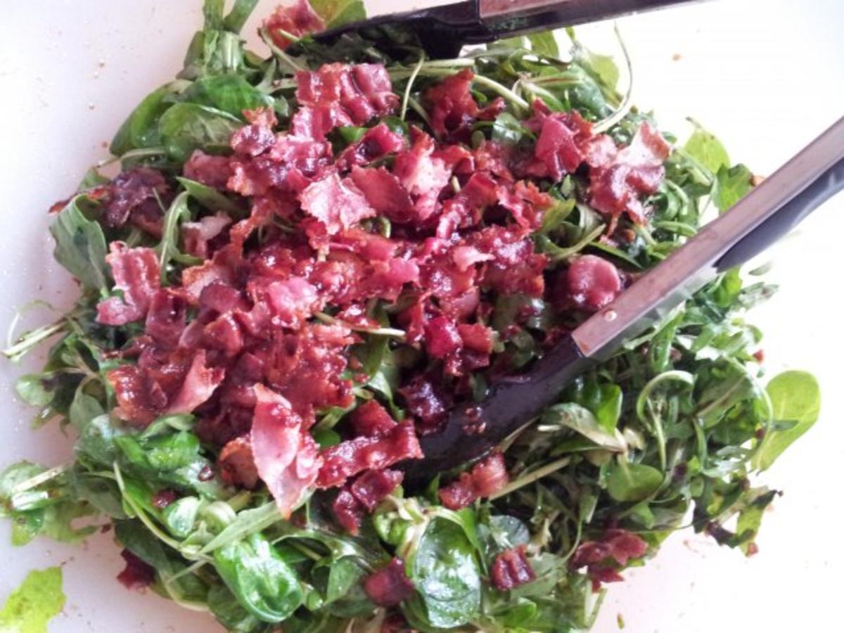 Rucola-Feldsalat mit Bacon - Rezept - Bild Nr. 7