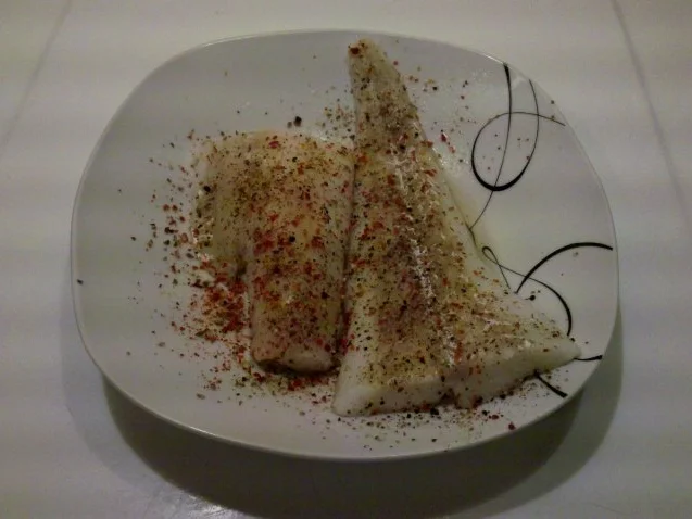 Fisch: Pikantes Kabeljaufilet mit Gemüsereis und Senf-Dill-Soße - Rezept - Bild Nr. 2