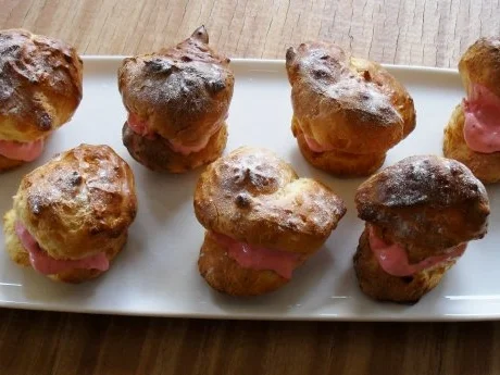 Windbeutel mit Erdbeer-Quark-Creme - Rezept - Bild Nr. 2