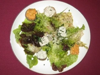 Gefüllte Pilzhäubchen - Rezept