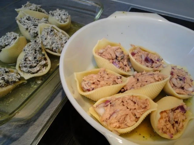 Hauptgang: fleischlos gefüllte Muschelnudeln - Rezept - Bild Nr. 13