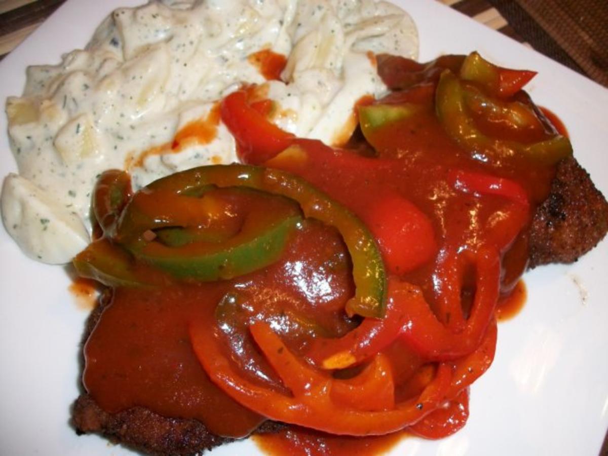 Zigeunerschnitzel mit Kartoffelsalat aller Andy - Rezept - kochbar.de