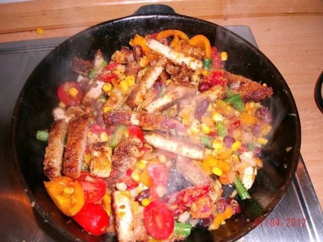 Rezept: Restefleisch-Gemüsepfännchen Bild Nr. 6 Restefleisch-Gemüsepfännchen - Rezept - Bild Nr. 6