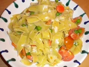 Blitzschnelle Gemüse"carbonara" - Rezept