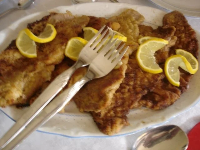 Kalbschnitzel mit Spargelspitzen und neuen Kartoffeln als Kartoffelpilze - Rezept - Bild Nr. 12