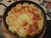 Fleischlos : Schnelle Pfanne / Gemüse überbacken - Rezept