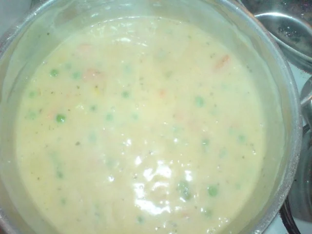 gemüsefrikassee mit kleinen bratklopsen - Rezept - Bild Nr. 5