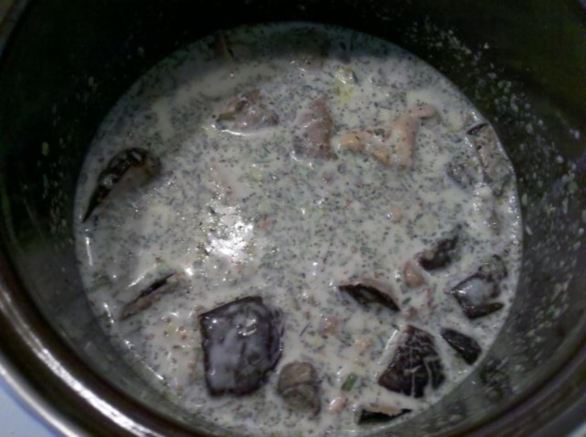Geflügel: Wachteln mit schwarzem thailändischen Klebreis und Gorgonzola-Waldpilzsoße - Rezept - Bild Nr. 7