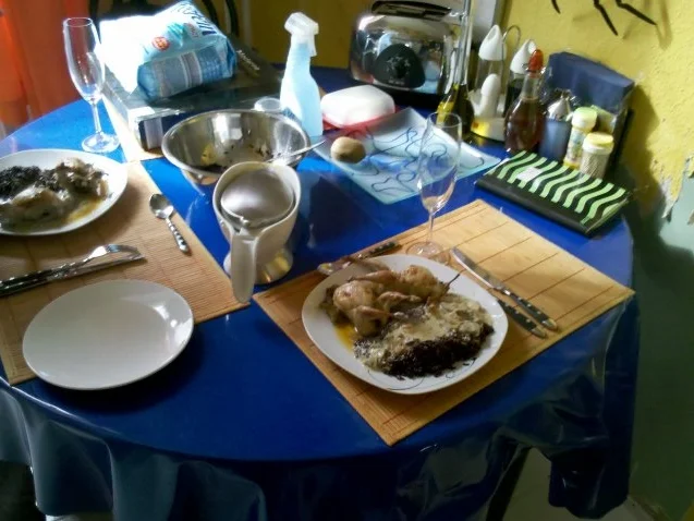 Geflügel: Wachteln mit schwarzem thailändischen Klebreis und Gorgonzola-Waldpilzsoße - Rezept - Bild Nr. 17