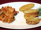 Hähnchen mit Mexiko-Gemüse, Patatas und abgefahrener Soße - Rezept
