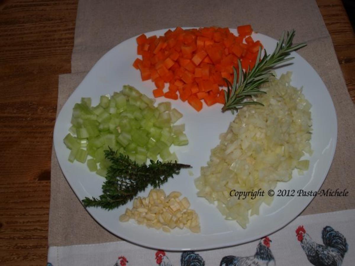 Kaninchenkeulen mit Rotweinsauce und Polenta  (Coniglio in salsa al vino rosso) - Rezept - Bild Nr. 2