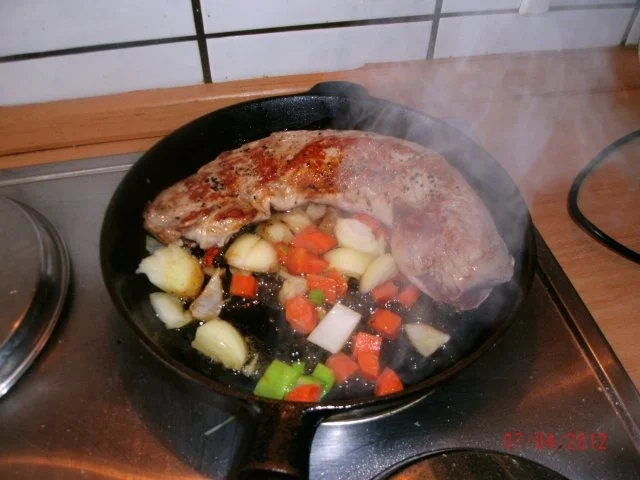 Schweinefilet mit Rahmchampignons oder Bluko - Rezept - Bild Nr. 5