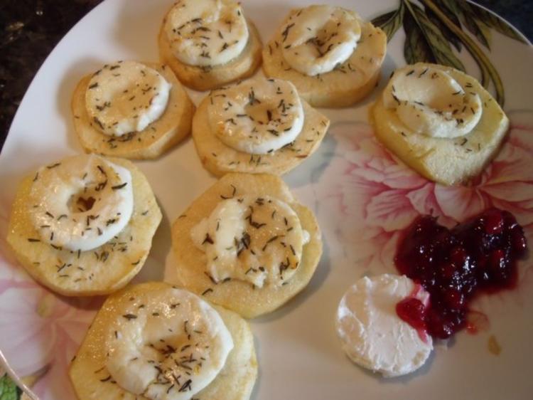 Äpfel mit Ziegenkäse überbacken - Rezept - kochbar.de