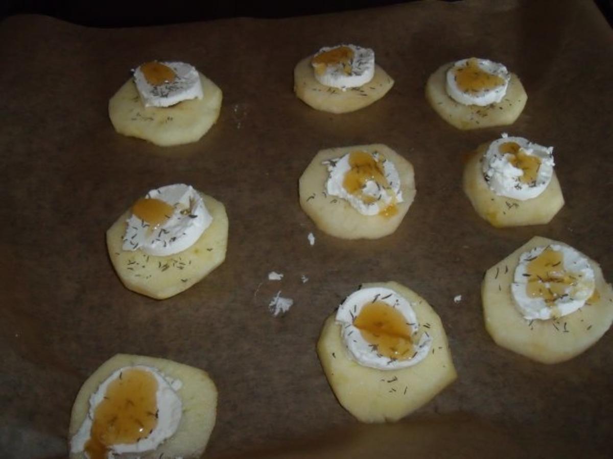 Äpfel mit Ziegenkäse überbacken - Rezept - Bild Nr. 2