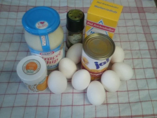 Brotaufstrich Curry-Eier-Creme - Rezept