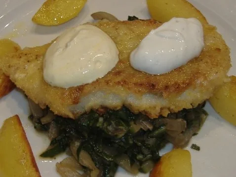 Rezept: Rotbarsch auf Mangold Rotbarsch auf Mangold - Rezept