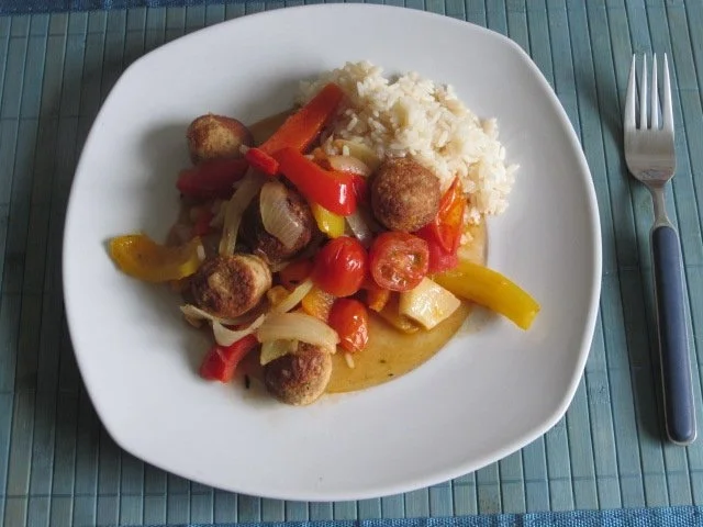 Olli´s Bratwurst Gemüse Pfanne - Rezept