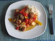 Olli´s Bratwurst Gemüse Pfanne - Rezept