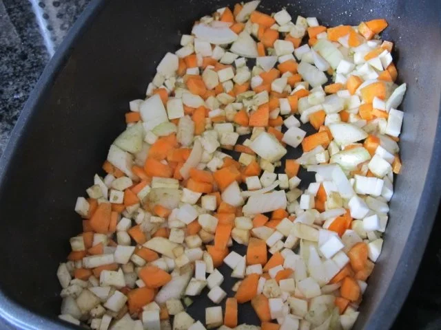 Rinderbraten (Brasato) mit Prinzessbohnenpäckchen und Kräuterkartoffeln - Rezept - Bild Nr. 2