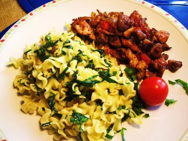 Butternudeln mit taufrischem Bärlauch - Rezept