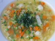 Gemüsesuppe mit Muschelnudeln - Rezept