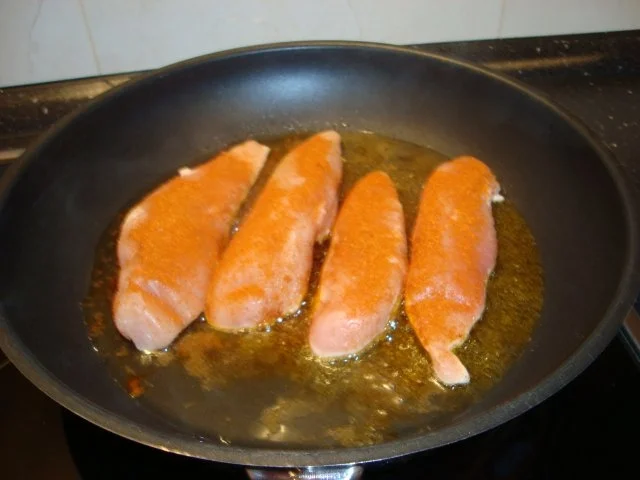 Rezept: Scheibekartoffeln und gebratenes Hähnchenfilet Bild Nr. 6 Scheibekartoffeln und gebratenes Hähnchenfilet - Rezept - Bild Nr. 6