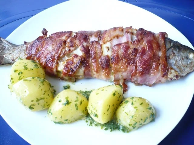 Rezept: Bacon - Forelle mit Zitrone Bacon - Forelle mit Zitrone - Rezept