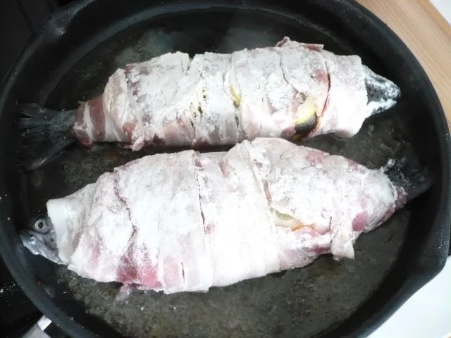Rezept: Bacon - Forelle mit Zitrone Bild Nr. 6 Bacon - Forelle mit Zitrone - Rezept - Bild Nr. 6