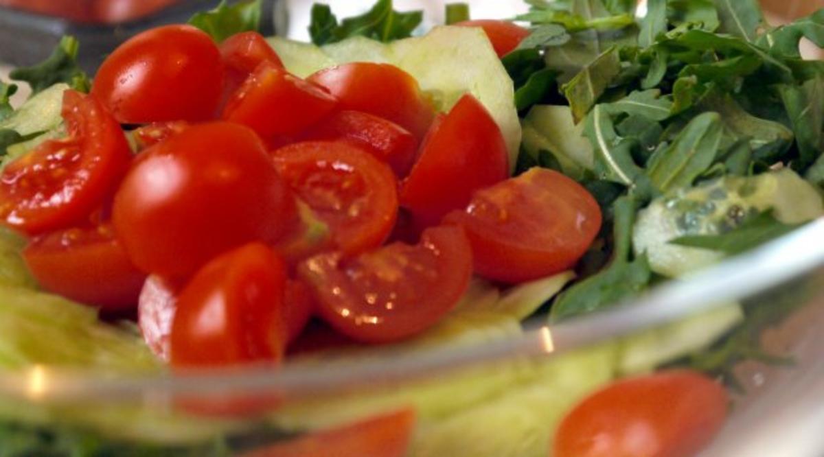 Salat mit grünem Spargel und Geflügelleber - Rezept - Bild Nr. 6