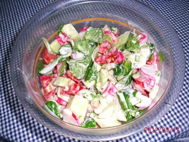 Rezept: Frühlingsalat mit Biss Bild Nr. 9 Frühlingsalat mit Biss - Rezept - Bild Nr. 9