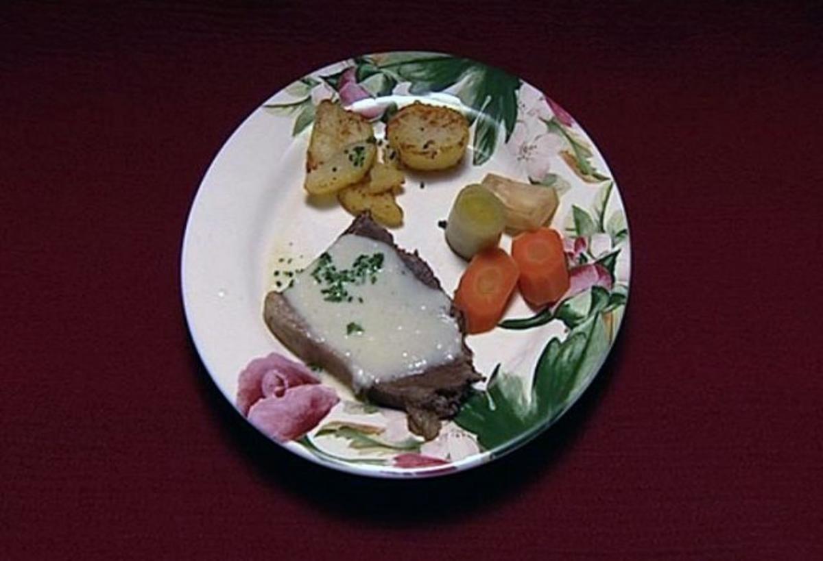 Tafelspitz mit Apfelkren und Rösterdäpfel (Claudia Obert) - Rezept