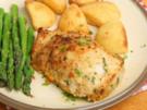 Spargel auf Kalbsfilet, mit Kartoffeln und Sauce Hollandaise - Rezept