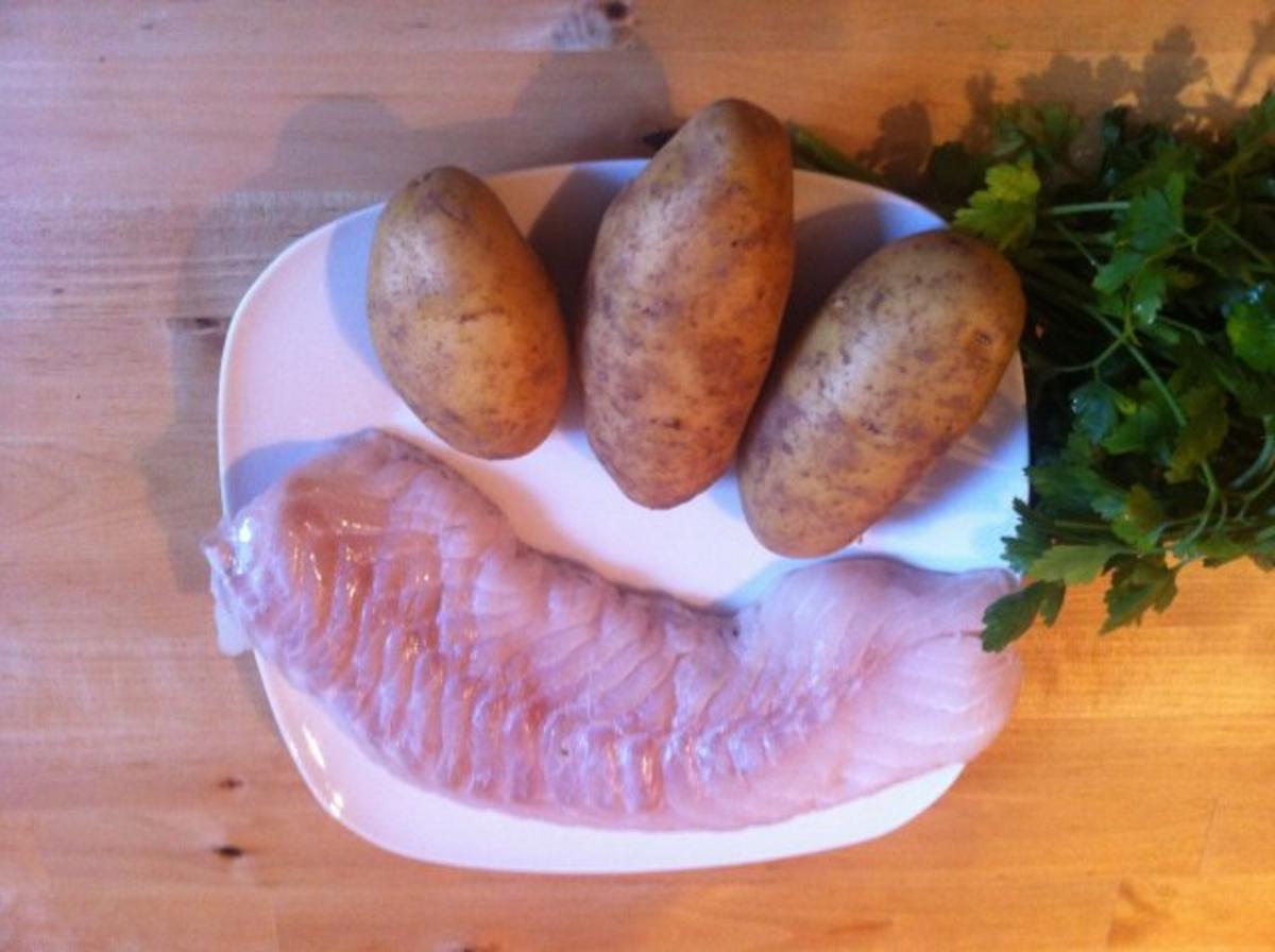 Kabeljau-Filet mit Kartoffelkruste auf Blattspinat - Rezept - Bild Nr. 3