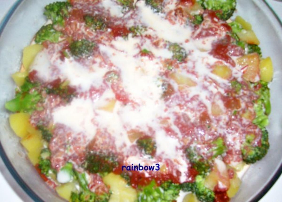 Auflauf: Broccoli-Kartoffel-Auflauf mit Tomatensugo - Rezept - Bild Nr. 5