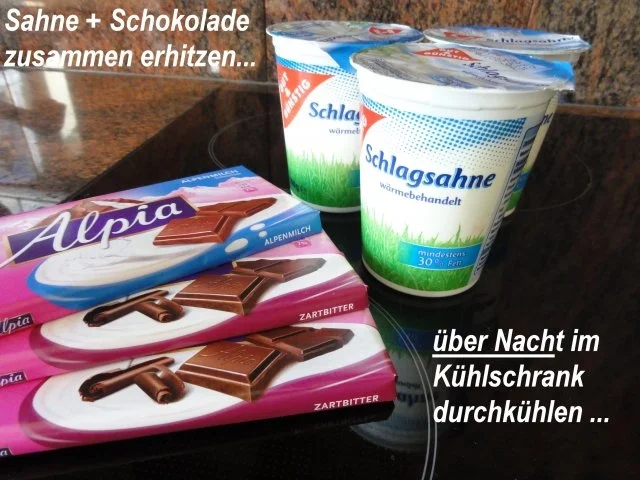 Biskuit:   SCHOKO - SAHNE - ROLLE - Rezept - Bild Nr. 3