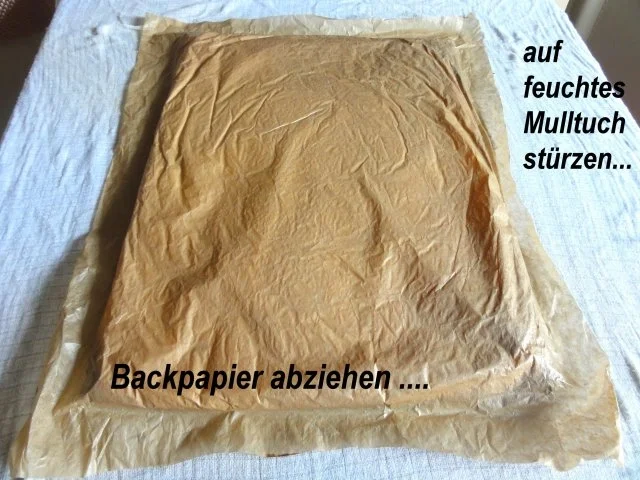 Biskuit:   SCHOKO - SAHNE - ROLLE - Rezept - Bild Nr. 7