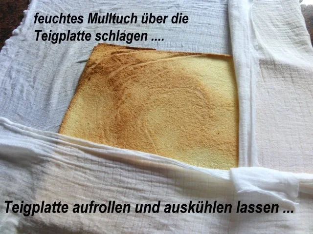 Biskuit:   SCHOKO - SAHNE - ROLLE - Rezept - Bild Nr. 8