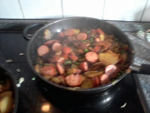 Kartoffelpfanne a`la Jörg mit Cabanossi - Rezept - Bild Nr. 3