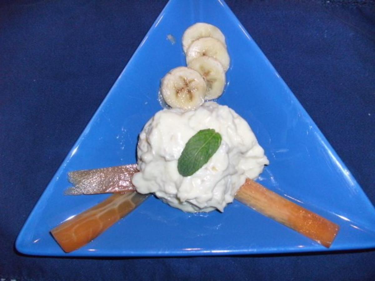 Vanille-Bananencreme mit Papaya - Rezept