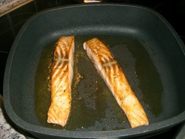 Lachs auf Porree-Gemüse-Bett>> - Rezept - Bild Nr. 4