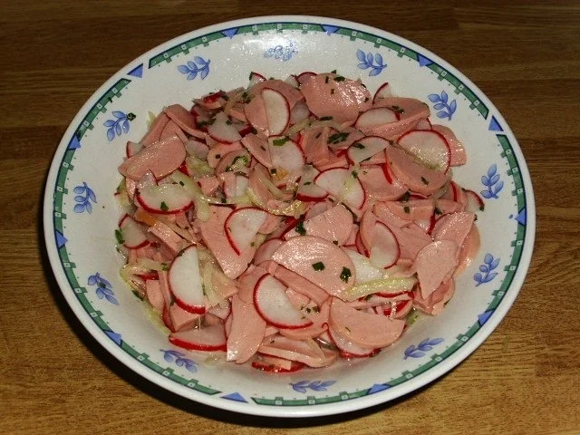 Knacker Salat - Rezept